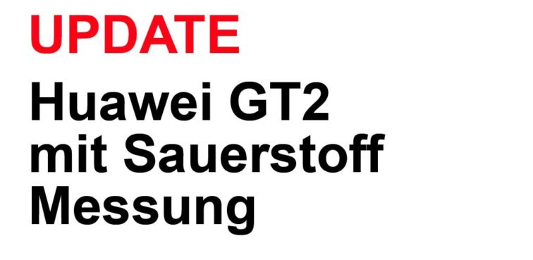 Huawei GT2 Sauerstoff